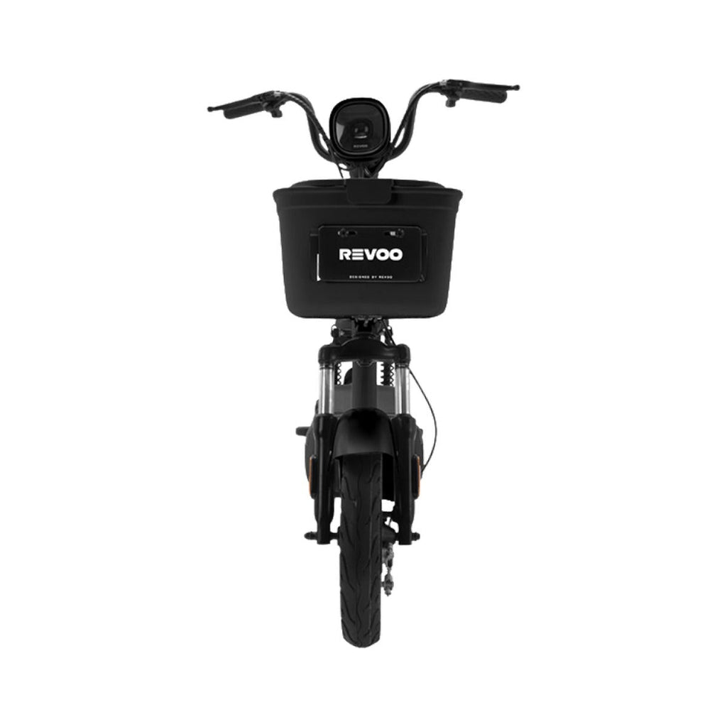 Moto Eléctrica REVOO A04 negra — vista frontal